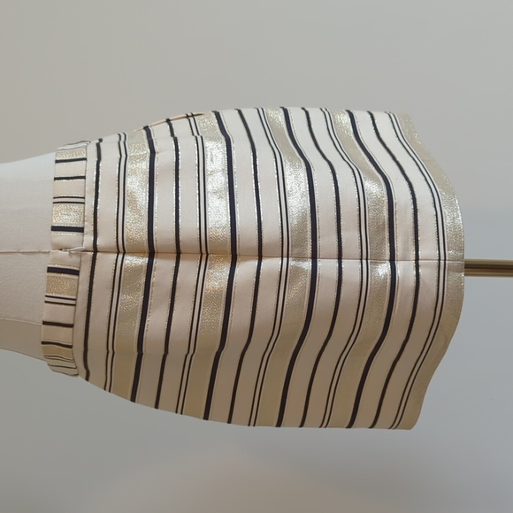 JCrew size 4 black gold and ivory mini skirt - Picture 3 of 8